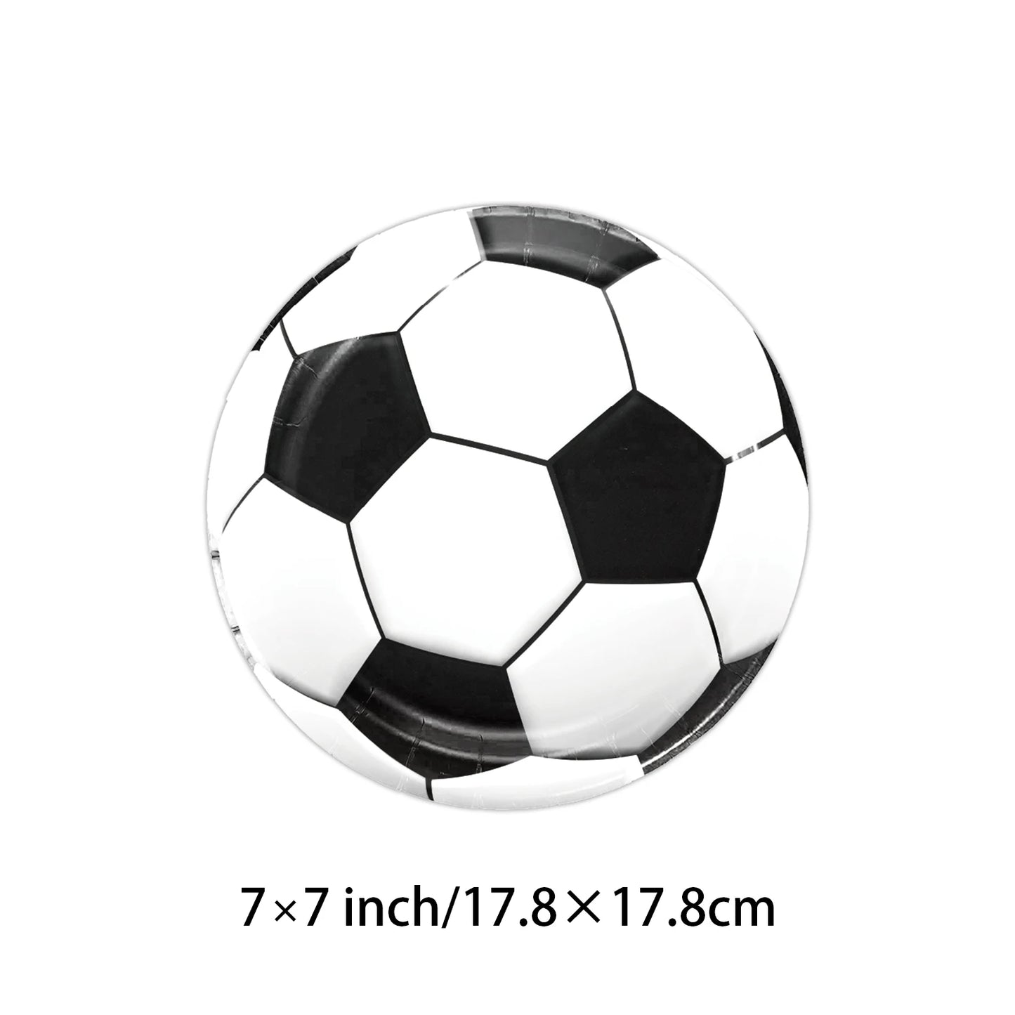 Set de Vajilla para Fiesta de Fútbol – Platos, Vasos y Servilletas Desechables