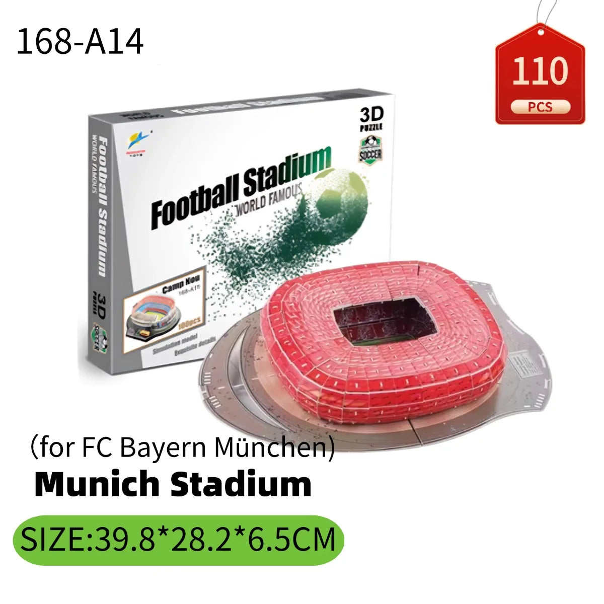 Rompecabezas 3D de Fútbol – Kit de Construcción