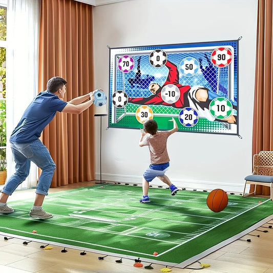 Alfombra de Juego de Fútbol para Niños - Juego de Entrenamiento y Diversión