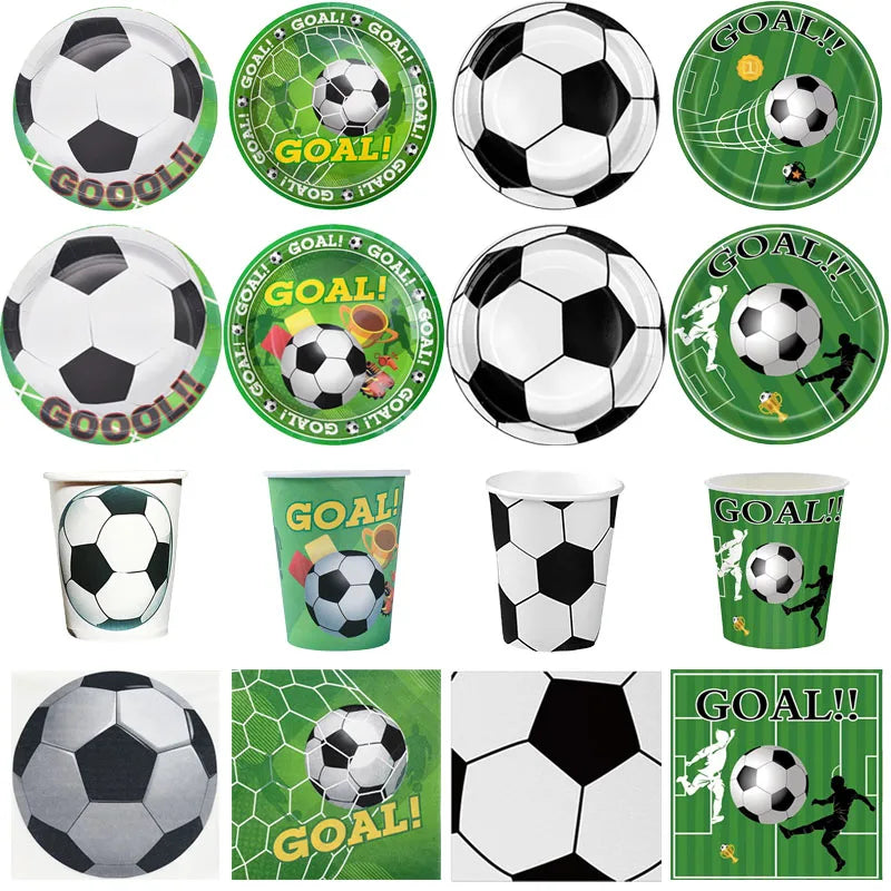 Set Futbolero para Cumpleaños – Platos, Vasos y Más