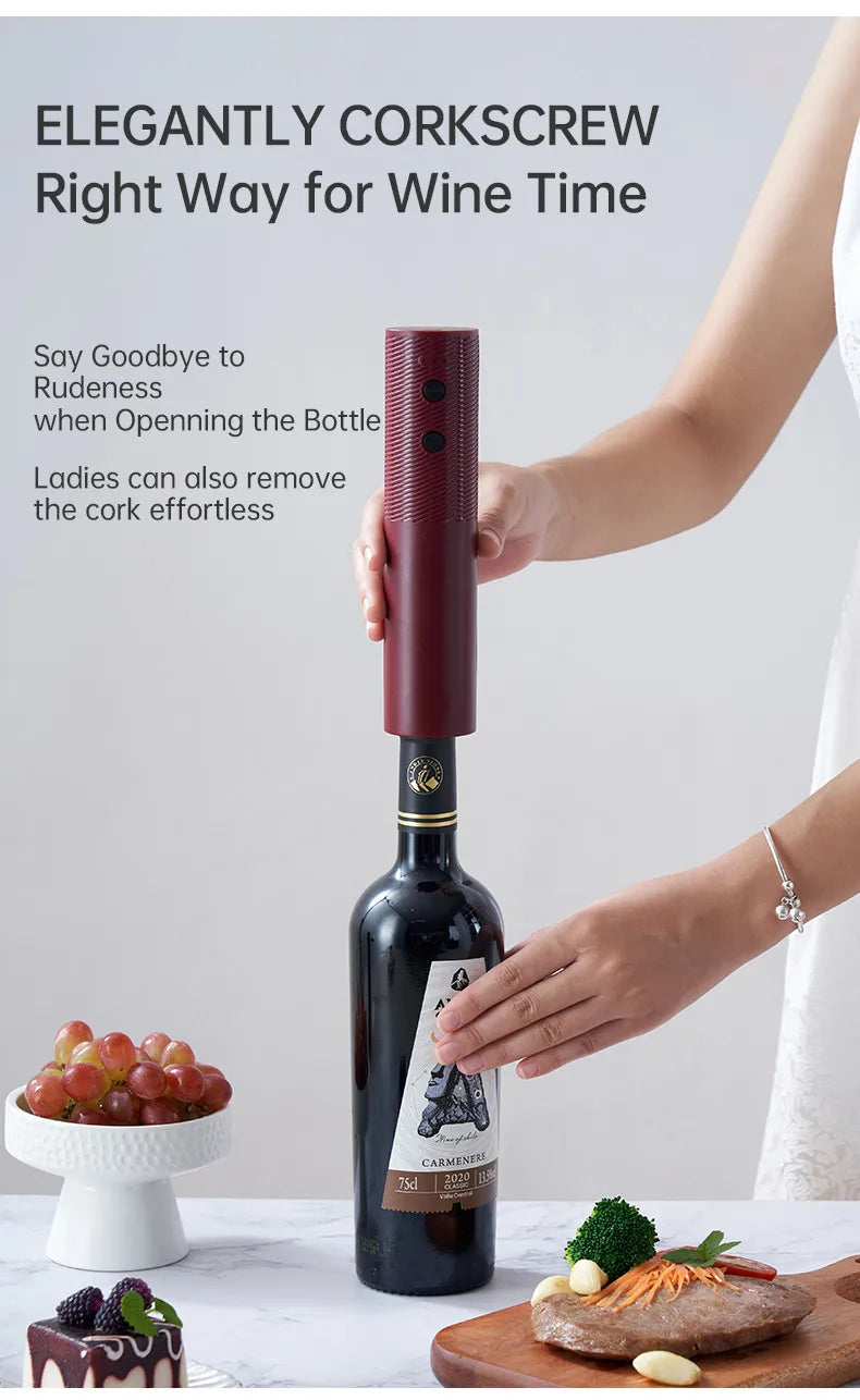 Abridor de Botellas de Vino Eléctrico Automático