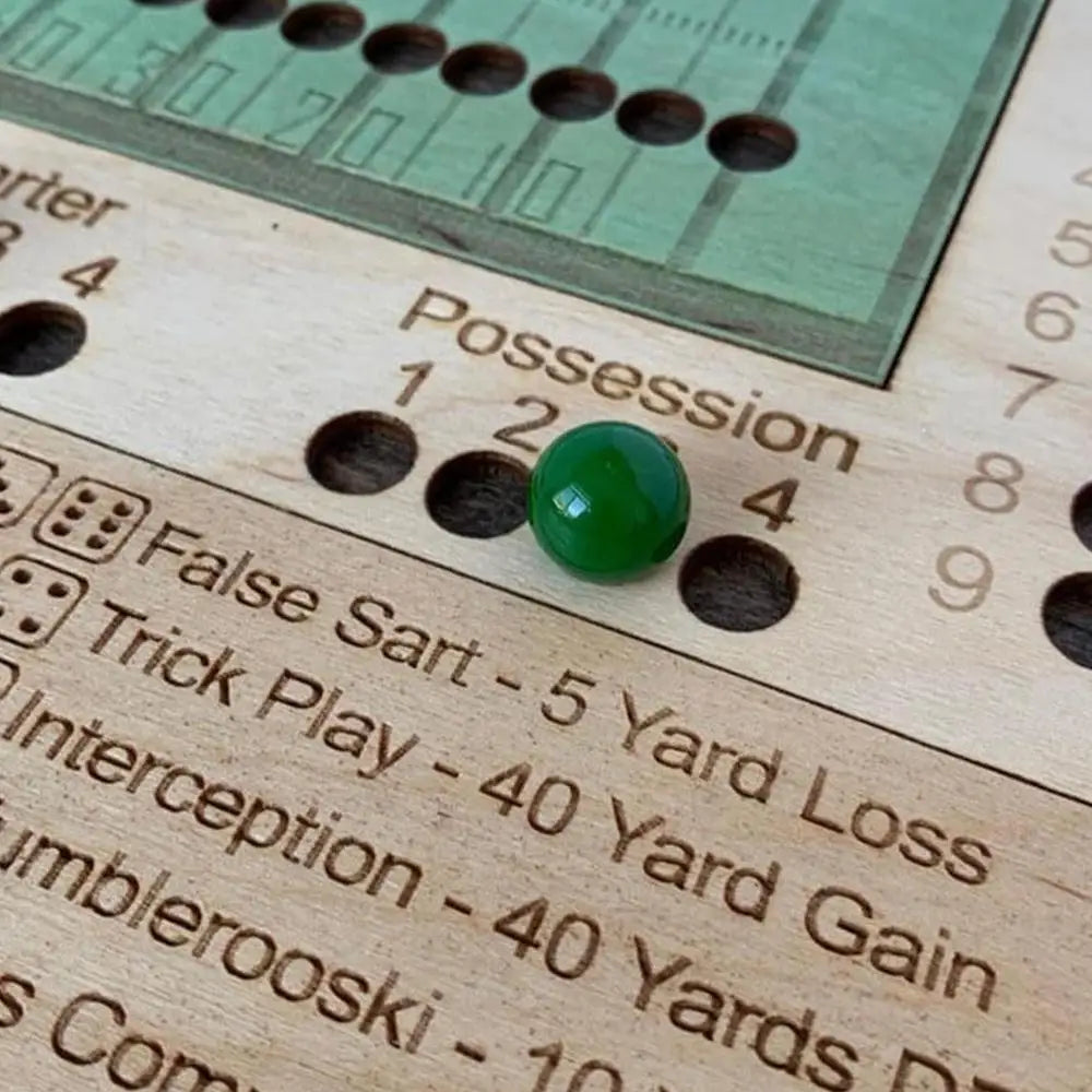 Juego de Dados de Fútbol en Madera – Juego de Mesa Portátil