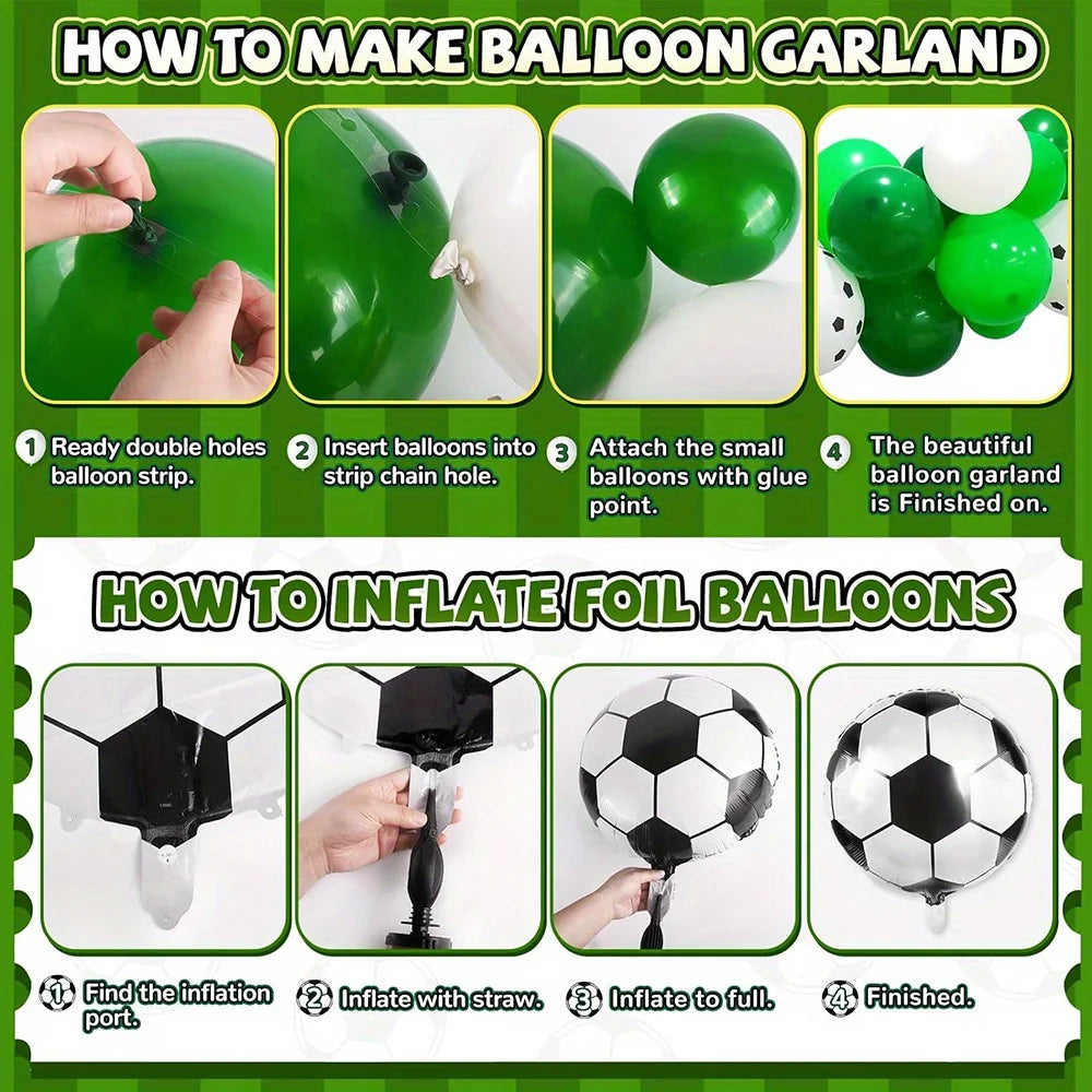 Kit Arco de Globos Fútbol x128 – Fiesta