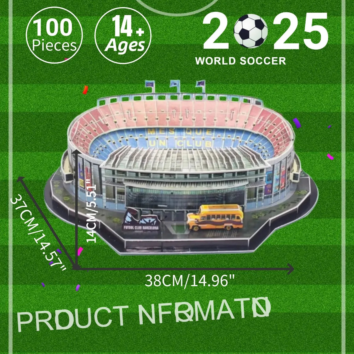 Rompecabezas 3D de Fútbol – Kit de Construcción