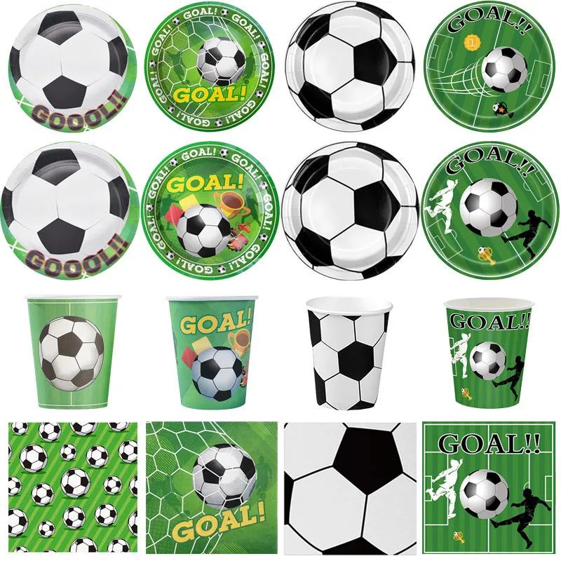 Set Futbolero para Cumpleaños – Platos, Vasos y Más