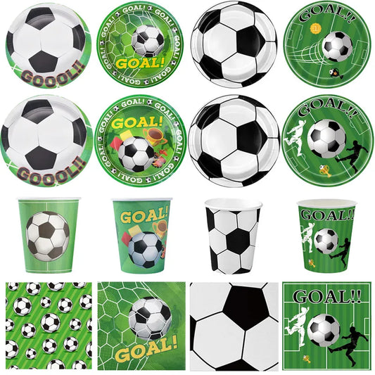 Set Futbolero para Cumpleaños – Platos, Vasos y Más