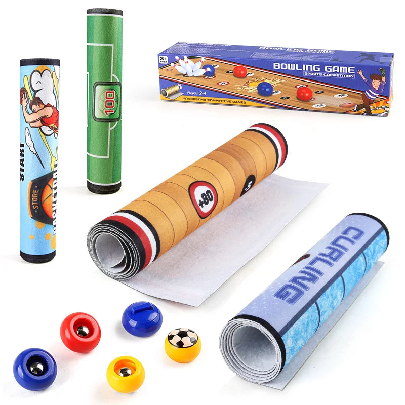 Juego Interactivo de Fútbol, Bolos y Curling de Escritorio