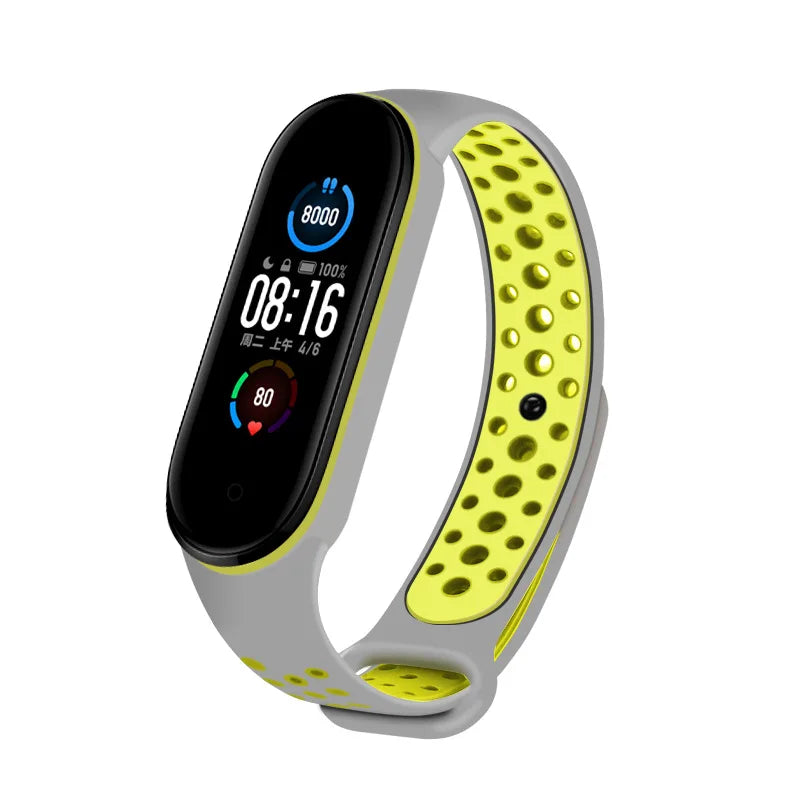 Correa transpirable para Xiaomi Mi Band 3, 4, 5, 6, y 7