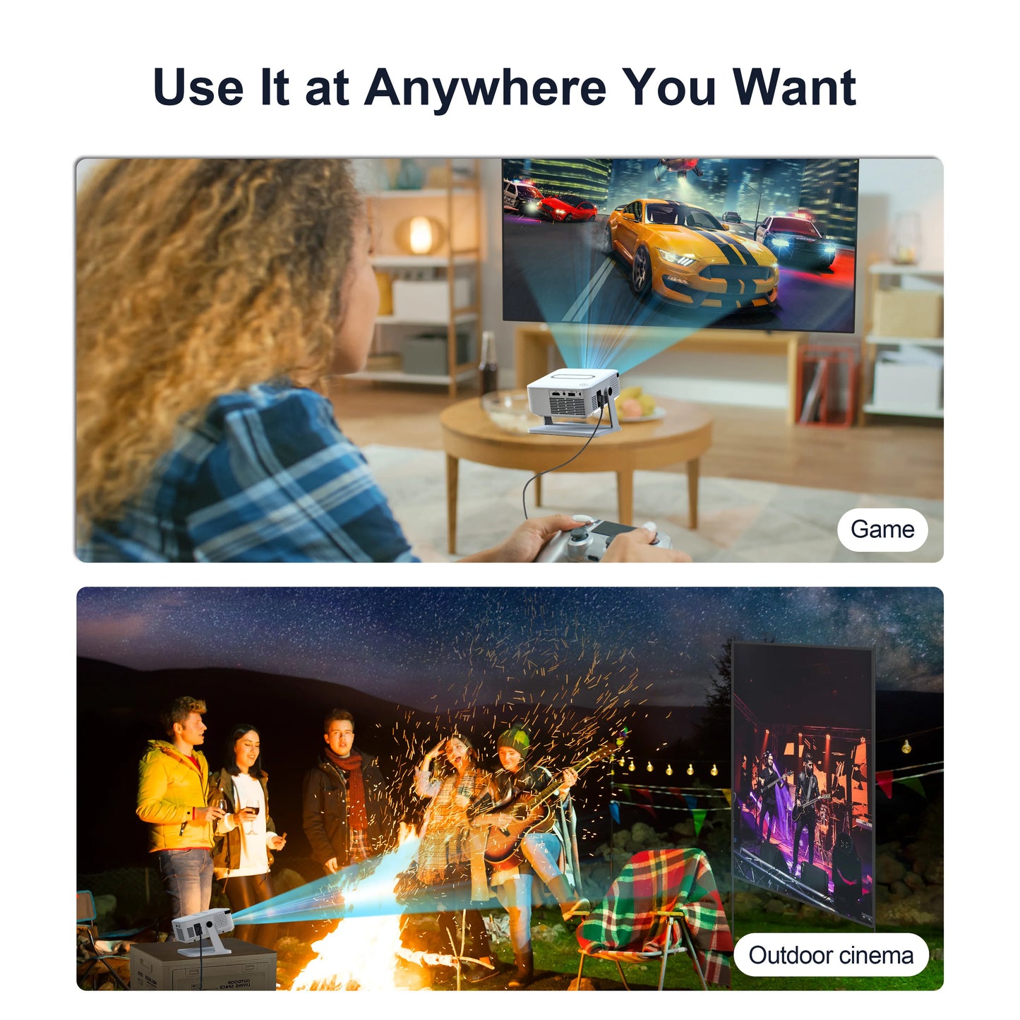 Mini Proyector HD 720P Xnano – Android 11, WiFi6 y Bluetooth 5.2
