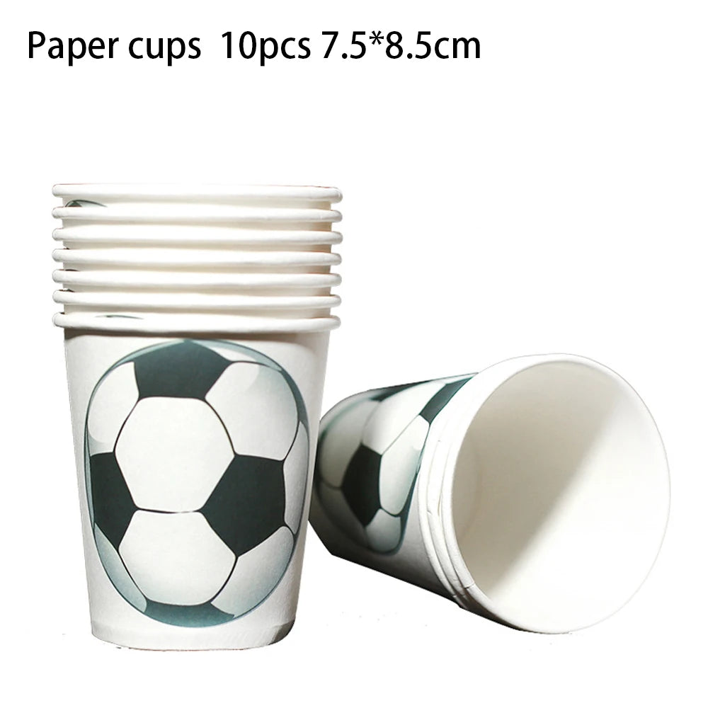 Vasos Desechables de Fútbol (10 pcs)
