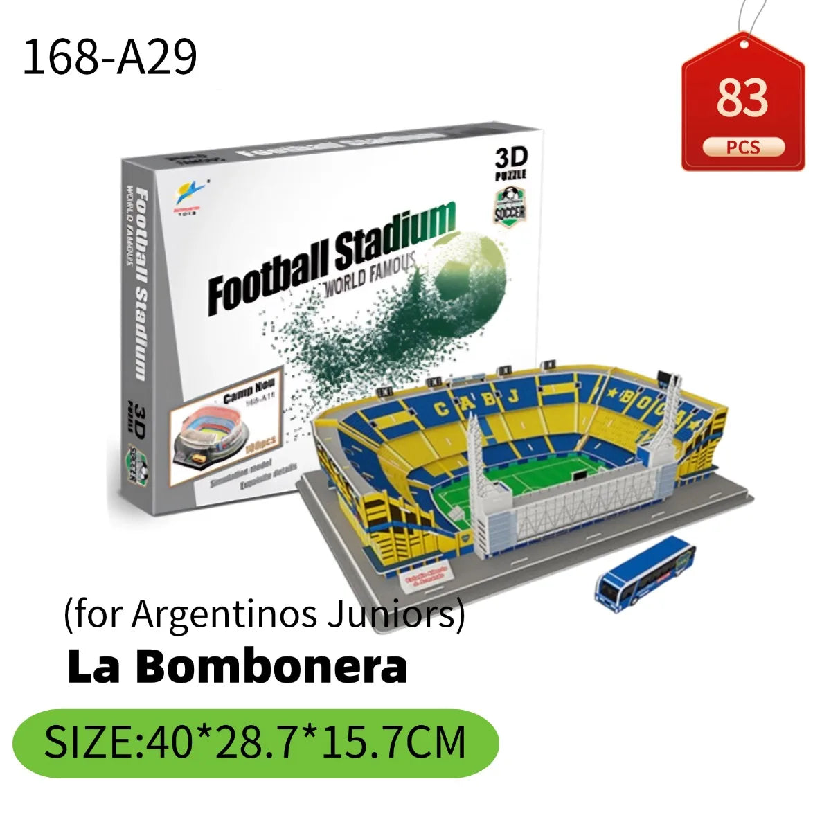 Rompecabezas 3D de Fútbol – Kit de Construcción
