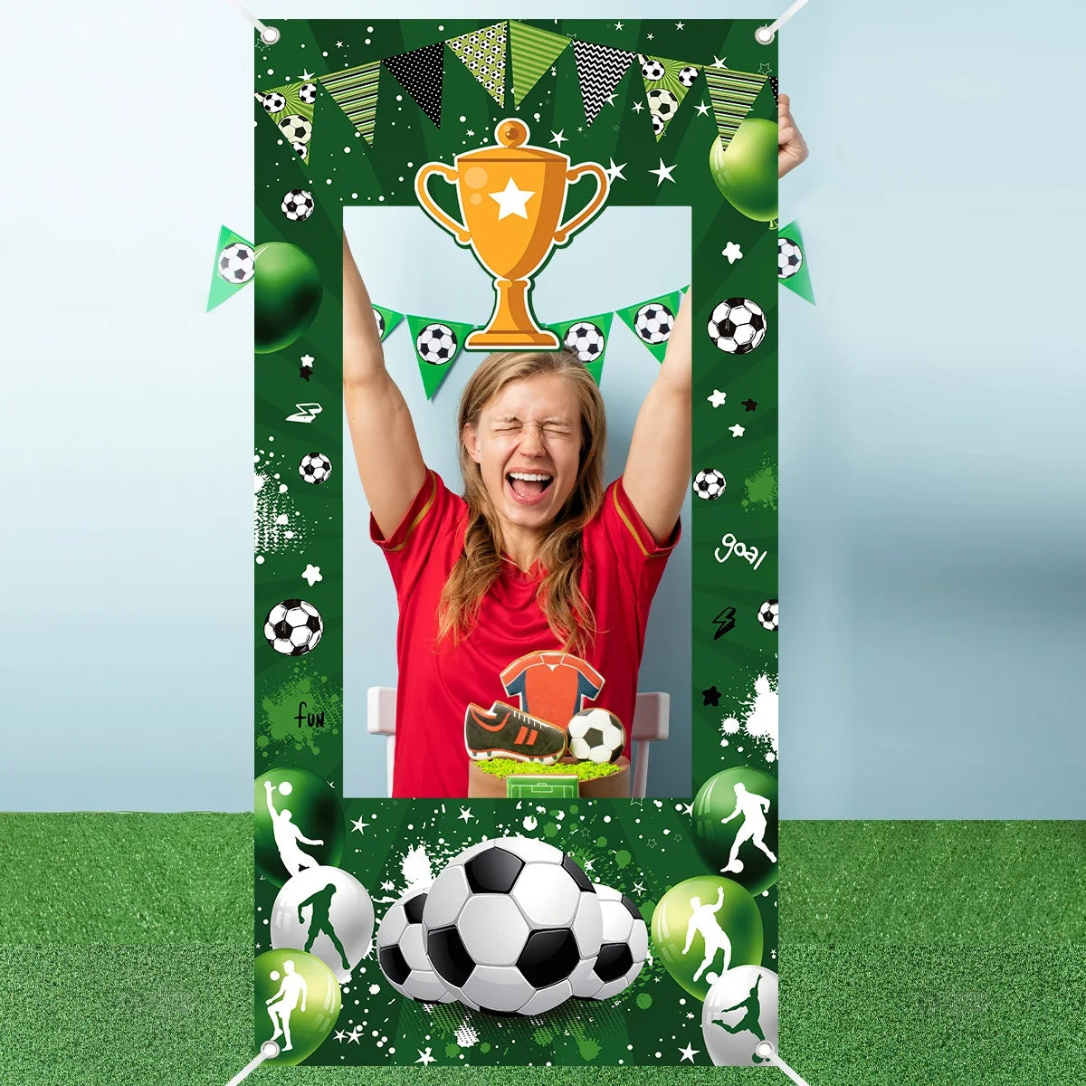 Marco de Fotos de Fútbol – Fiesta Infantil
