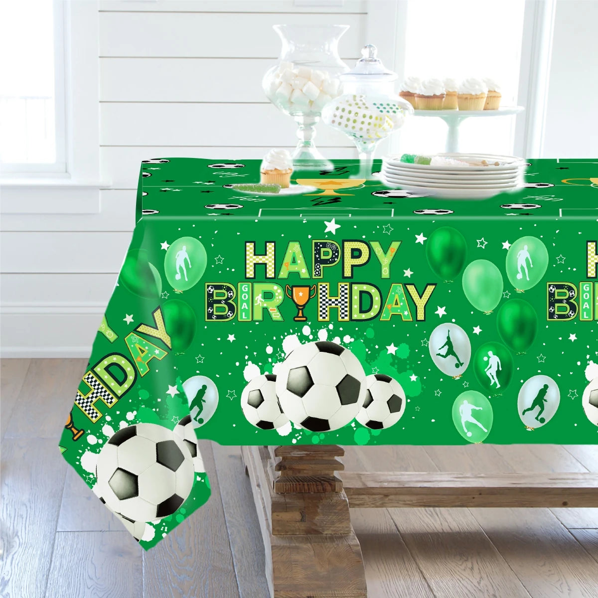 Mantel Desechable de Fútbol para Fiestas
