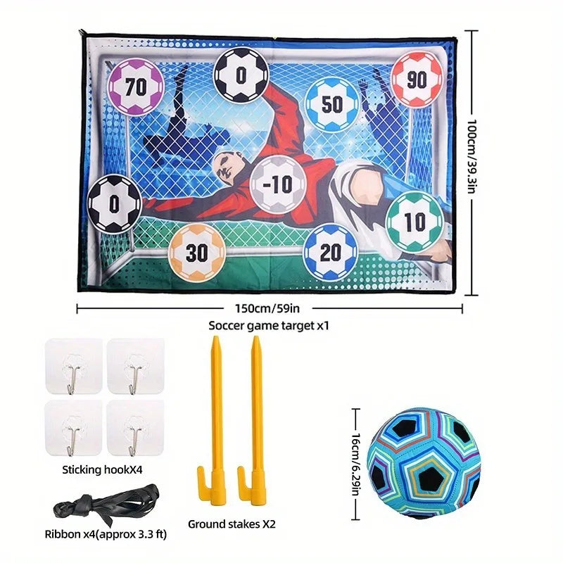 Alfombra de Juego de Fútbol para Niños - Juego de Entrenamiento y Diversión