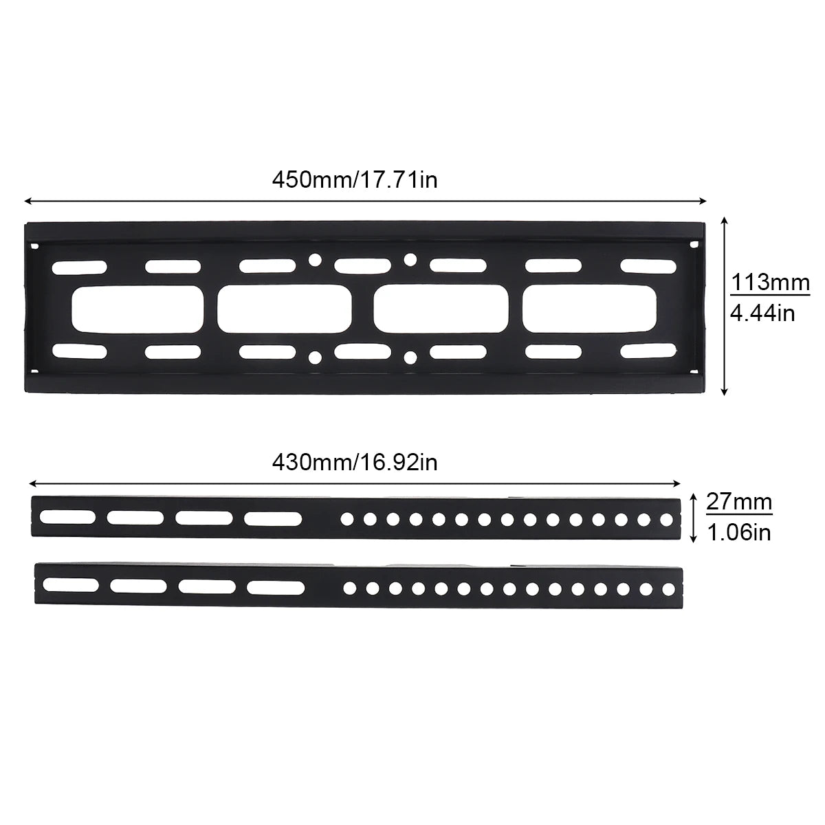 Soporte de Pared Universal para TV – Fijo, Compatible 14” a 65”