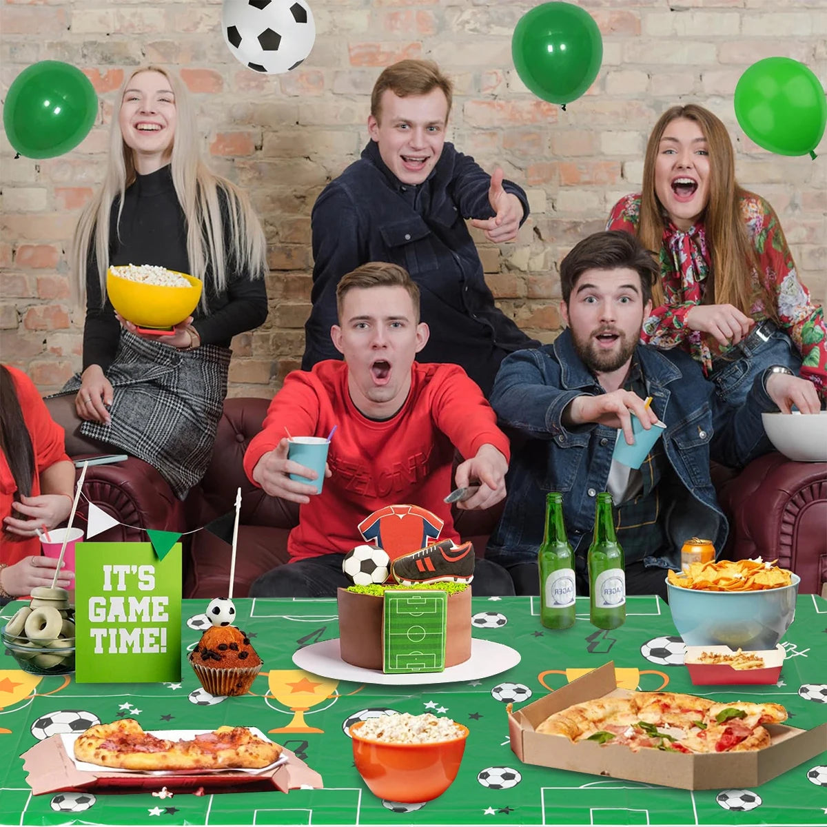 Mantel Desechable de Fútbol para Fiestas