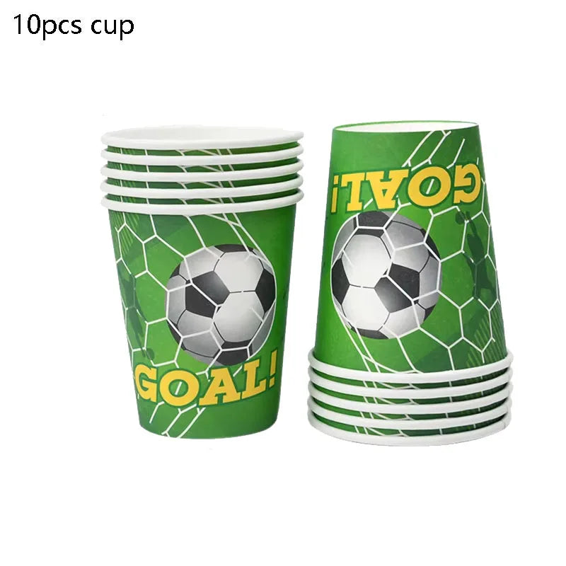 Set Futbolero para Cumpleaños – Platos, Vasos y Más