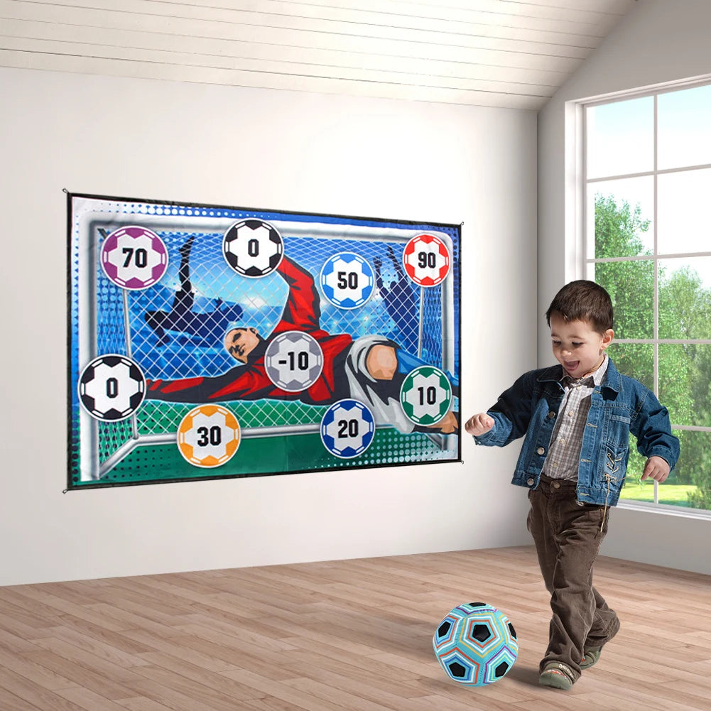 Alfombra de Juego de Fútbol para Niños - Juego de Entrenamiento y Diversión