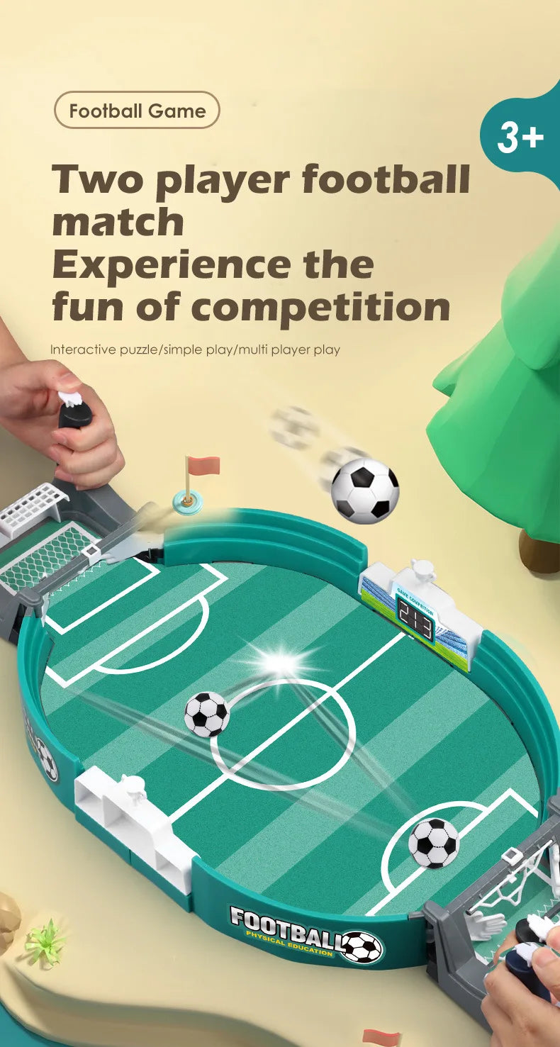 Juego de Mesa de Fútbol Portátil para Niños y Familias