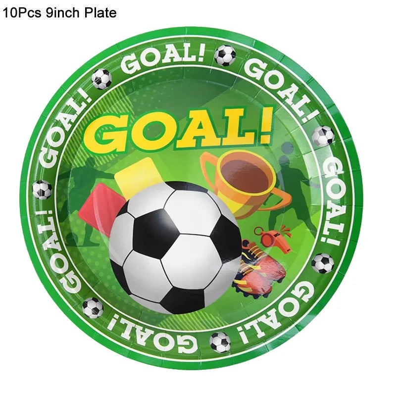 Set Futbolero para Cumpleaños – Platos, Vasos y Más