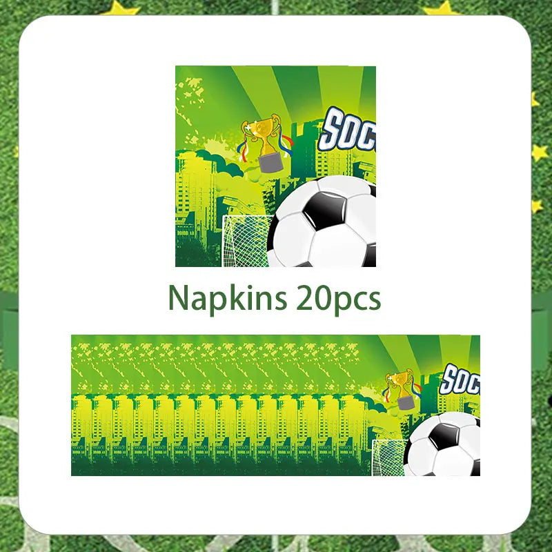 Set de Decoración de Cumpleaños de Fútbol