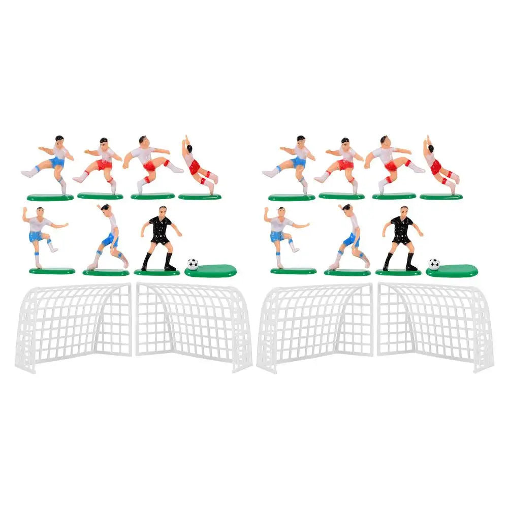 Decoración para Pasteles de Fútbol – Mini Jugadores, Arcos y Campo (Set de 2)