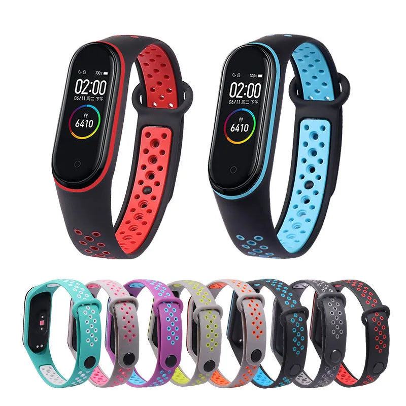 Correa transpirable para Xiaomi Mi Band 3, 4, 5, 6, y 7
