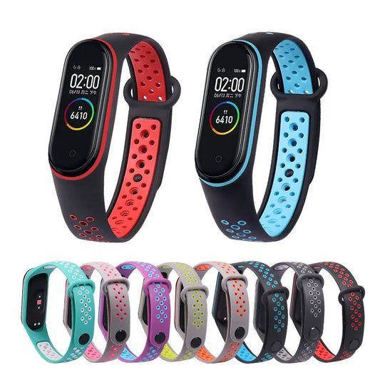 Correa transpirable para Xiaomi Mi Band 3, 4, 5, 6, y 7