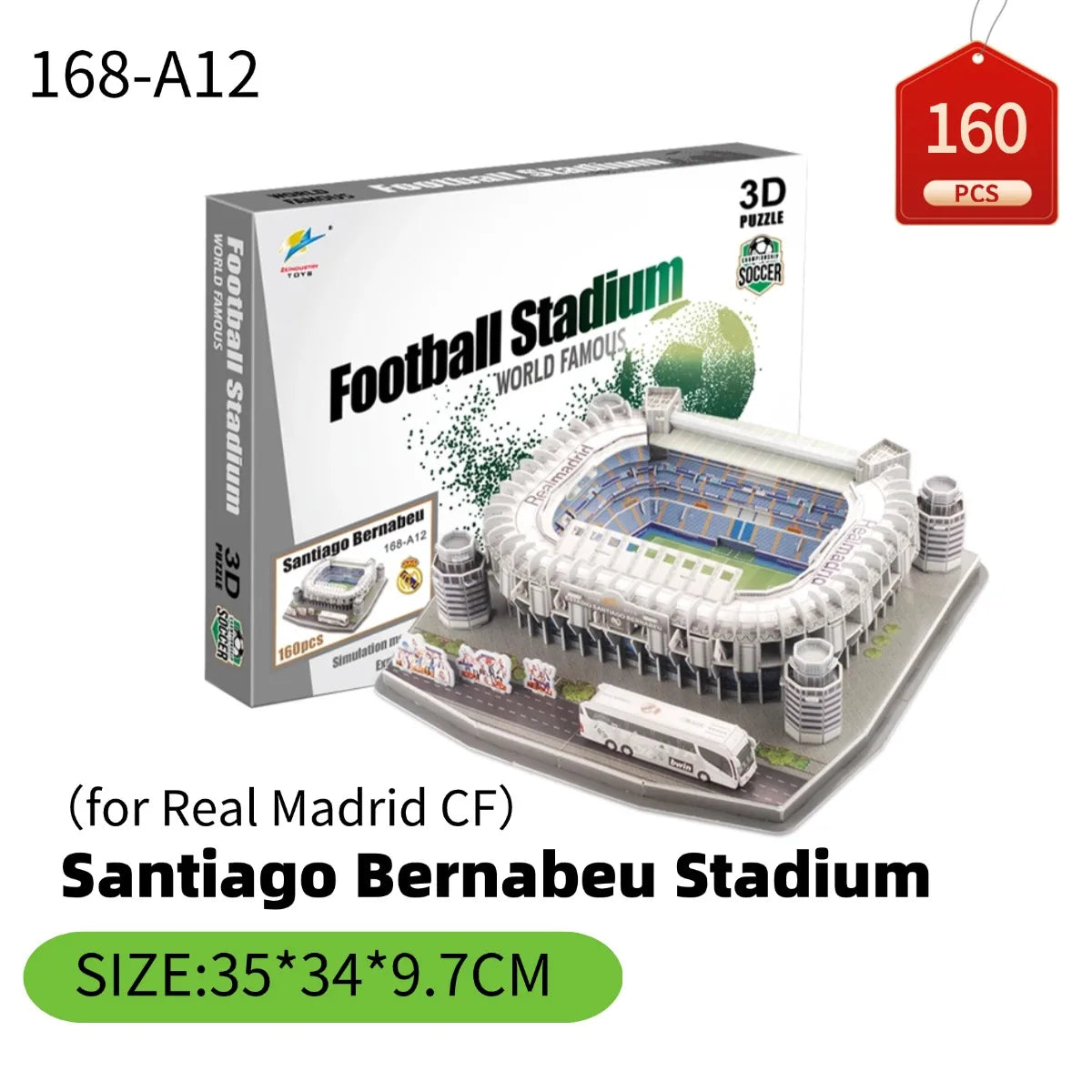 Rompecabezas 3D de Fútbol – Kit de Construcción
