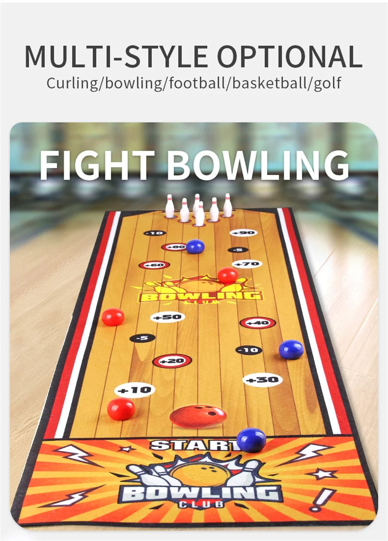 Juego Interactivo de Fútbol, Bolos y Curling de Escritorio