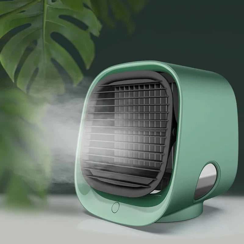 Mini Enfriador de Aire Portátil USB – Ventilador Evaporativo de 3 Velocidades