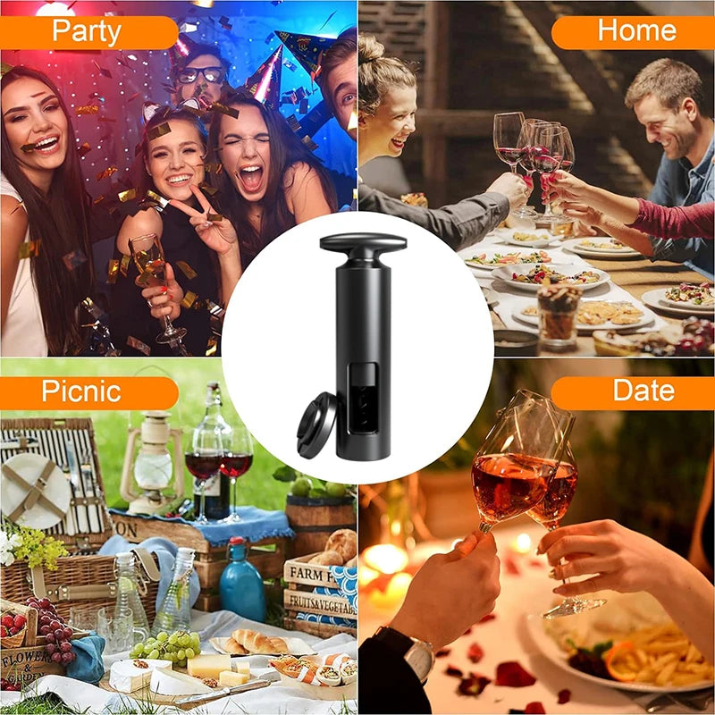 Abridor de Vino Creativo Manual – Sacacorchos Profesional de Acero y ABS