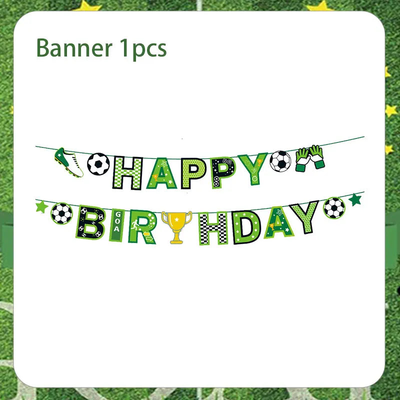 Set de Decoración de Cumpleaños de Fútbol