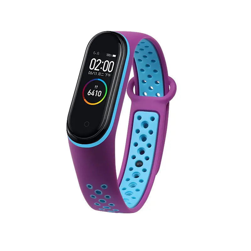 Correa transpirable para Xiaomi Mi Band 3, 4, 5, 6, y 7