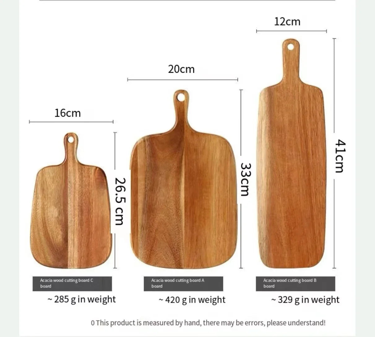 Tabla de Cortar de Madera – Multiuso 1.3 cm